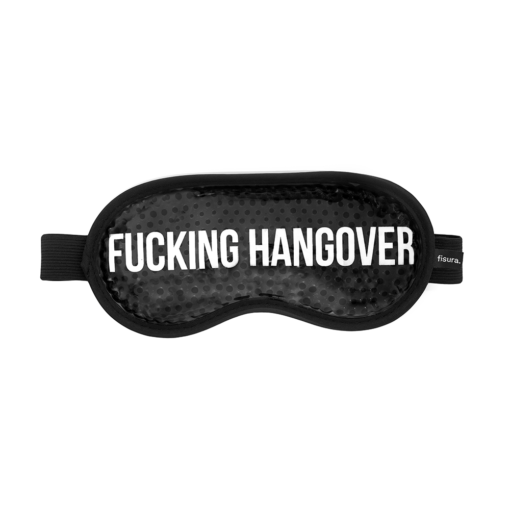 Fisura Antifaz de gel “Fucking hangover” negro
