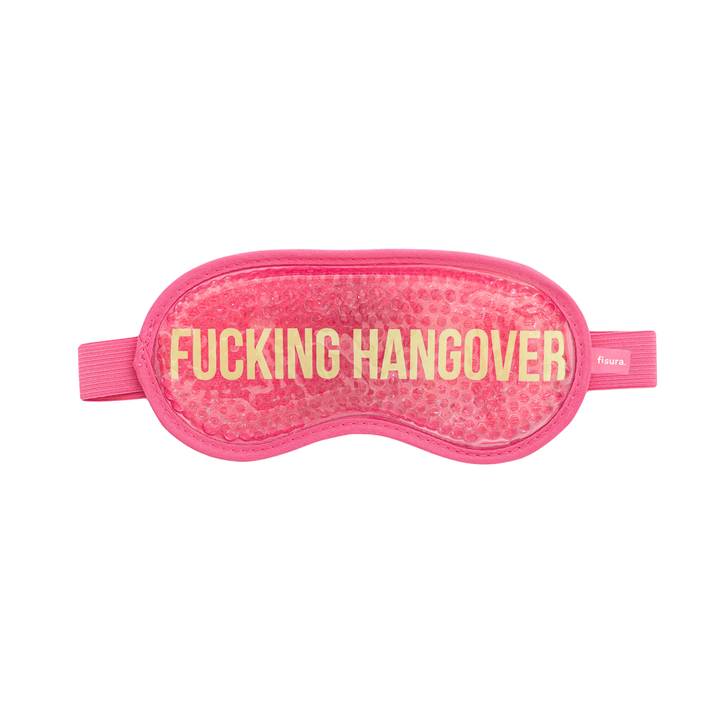 Fisura Antifaz de gel “Fucking hangover” rosa