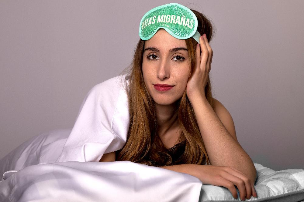 Fisura Antifaz De Gel “Putas Migrañas” Verde Menta