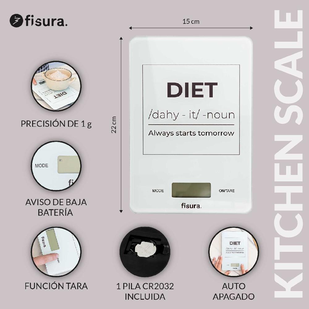 Fisura Báscula Digital De Cocina "diet"