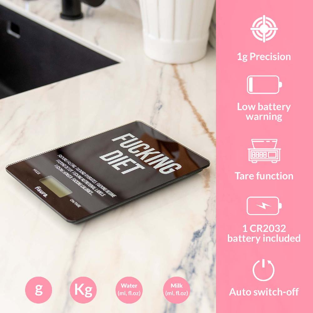 Fisura Báscula Digital De Cocina "fucking Diet"