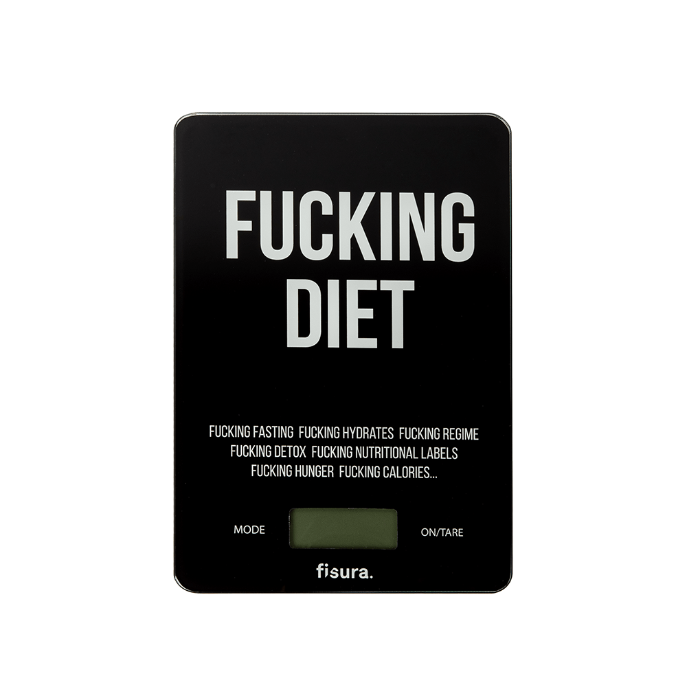 Fisura Báscula digital de cocina "fucking diet"
