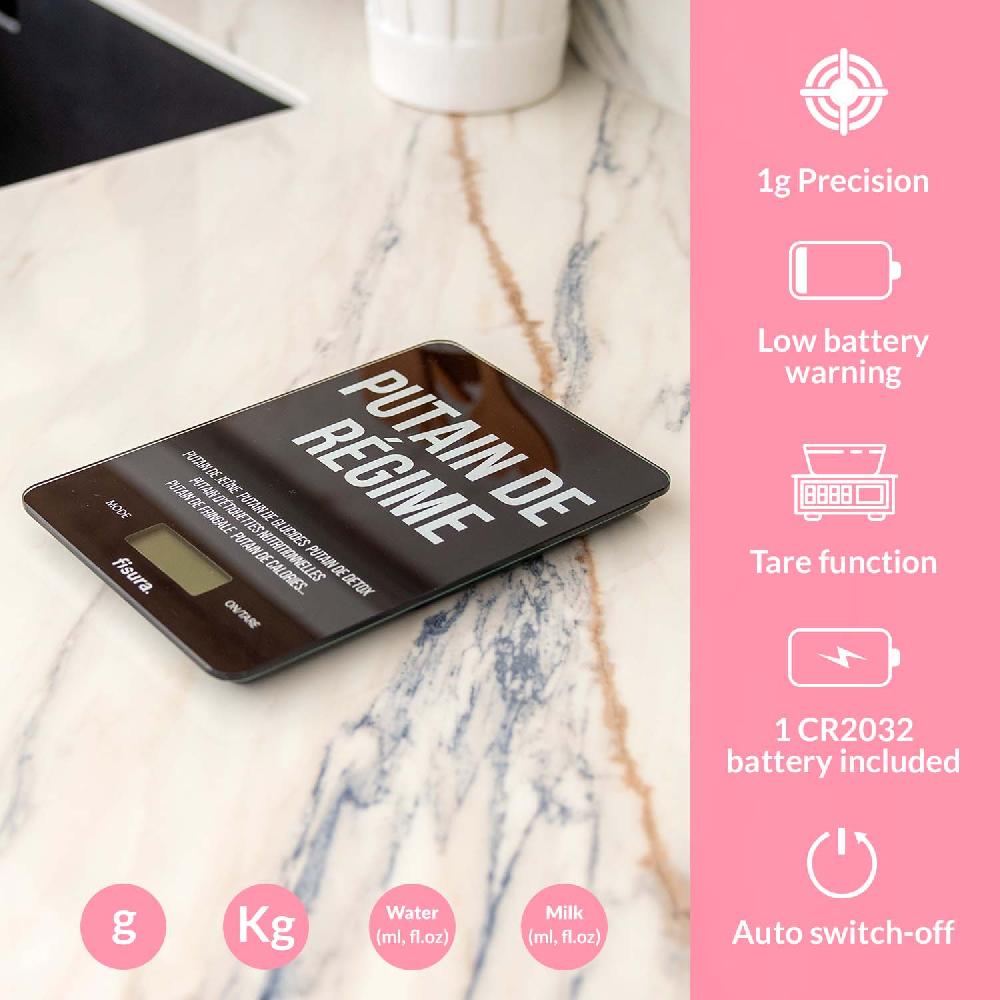 Fisura Báscula Digital De Cocina "putain De Régime"