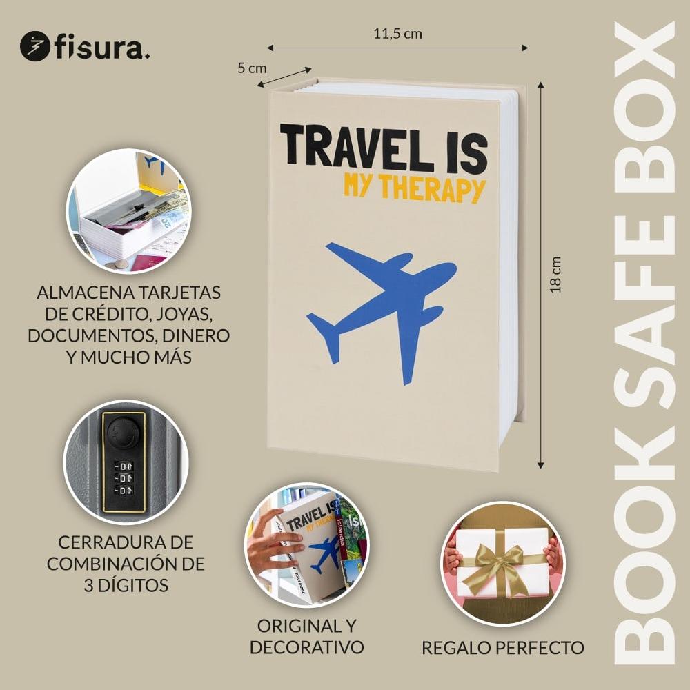 Fisura Caja Fuerte Libro “Travel Is My Therapy”