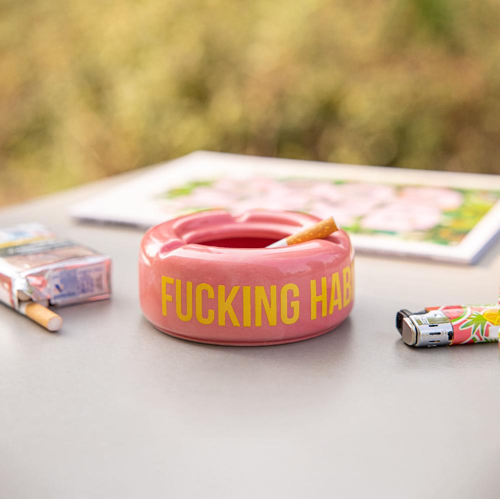Fisura Cenicero "Fucking Habit” Rosa