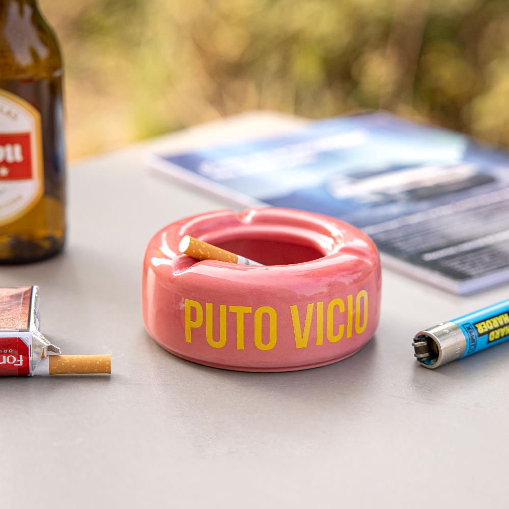 Fisura Cenicero “Puto Vicio” Rosa