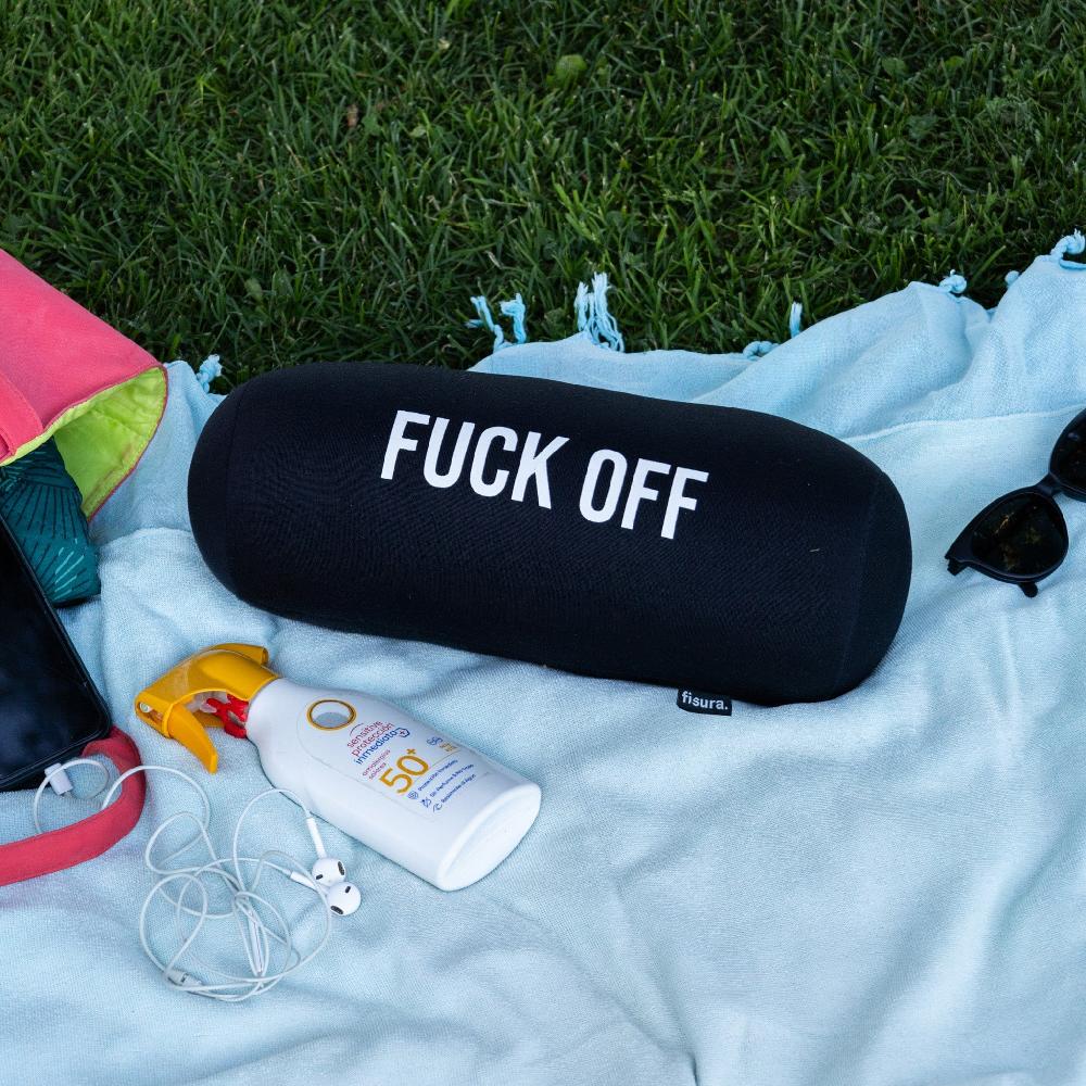 Fisura Cojín De Playa "Fuck Off"