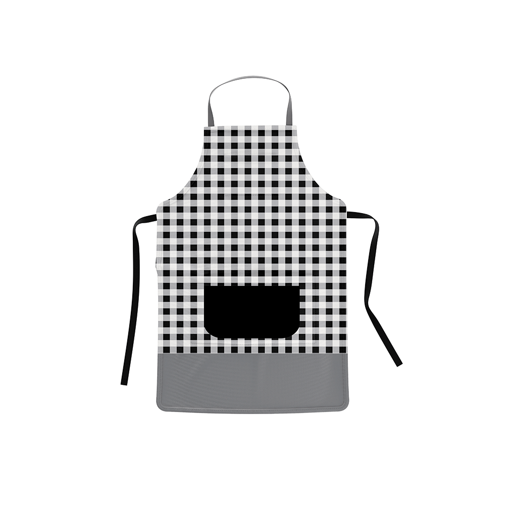 Fisura Delantal de cocina vichy negro