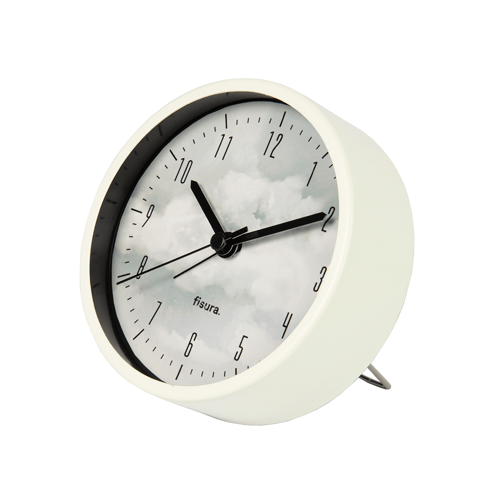 Fisura Despertador analógico “Haneda” blanco