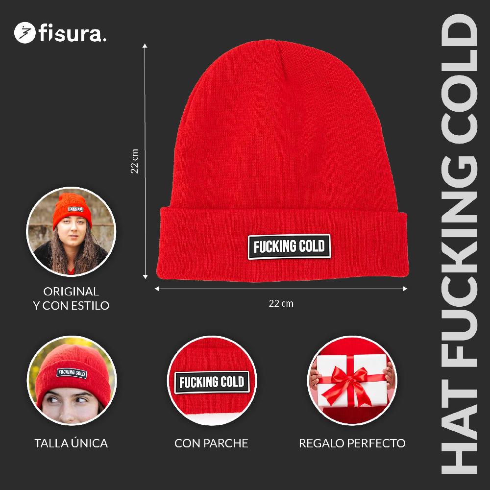 Fisura Gorro "Fucking Cold" Rojo