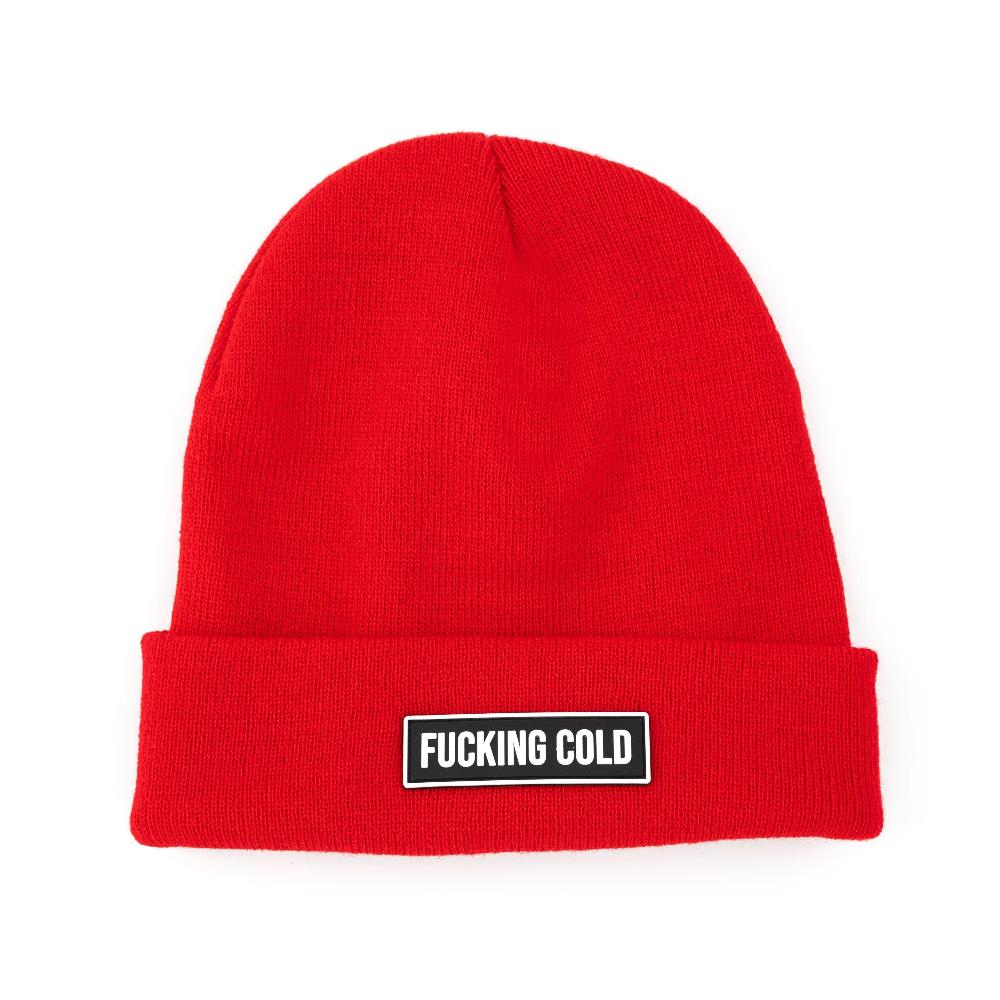 Fisura Gorro "Fucking cold" rojo