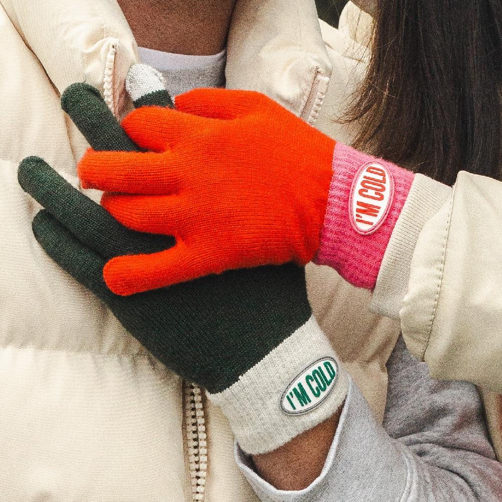 Fisura Guantes "I'm Cold" Rojo Y Rosa
