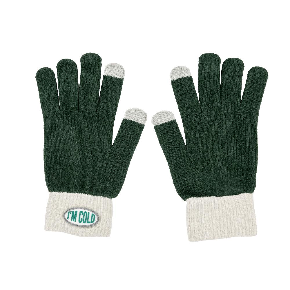 Fisura Guantes "I'm cold" verde y gris