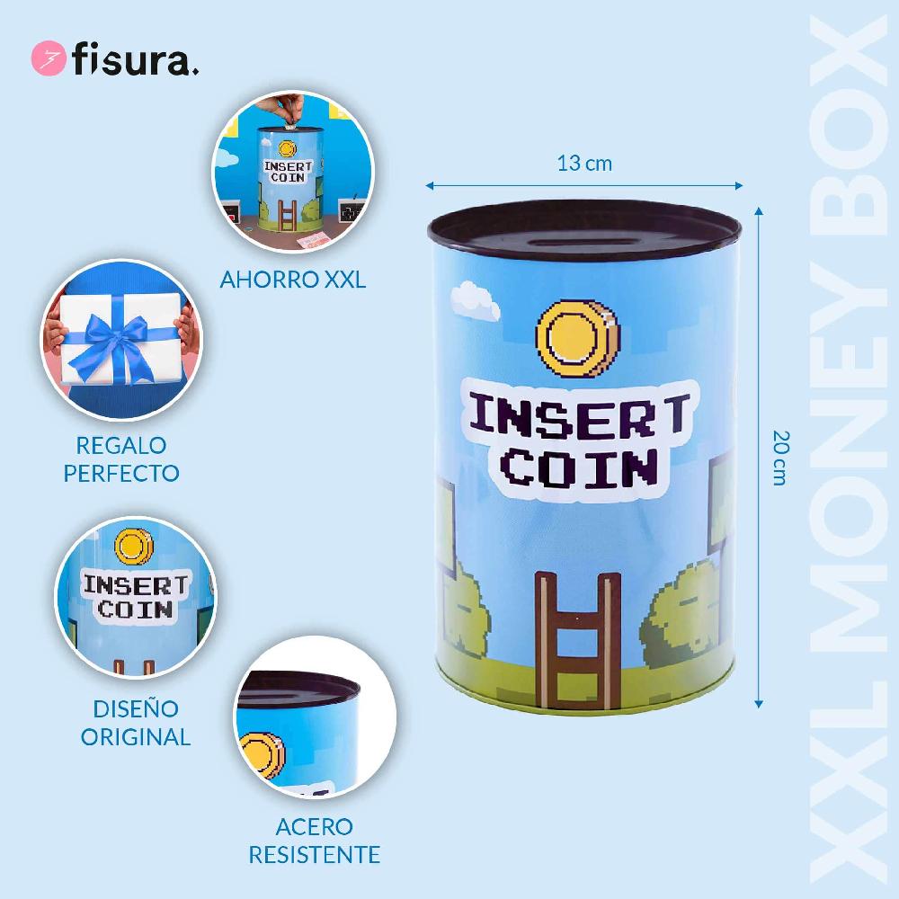 Fisura Hucha "Insert Coin" XXL
