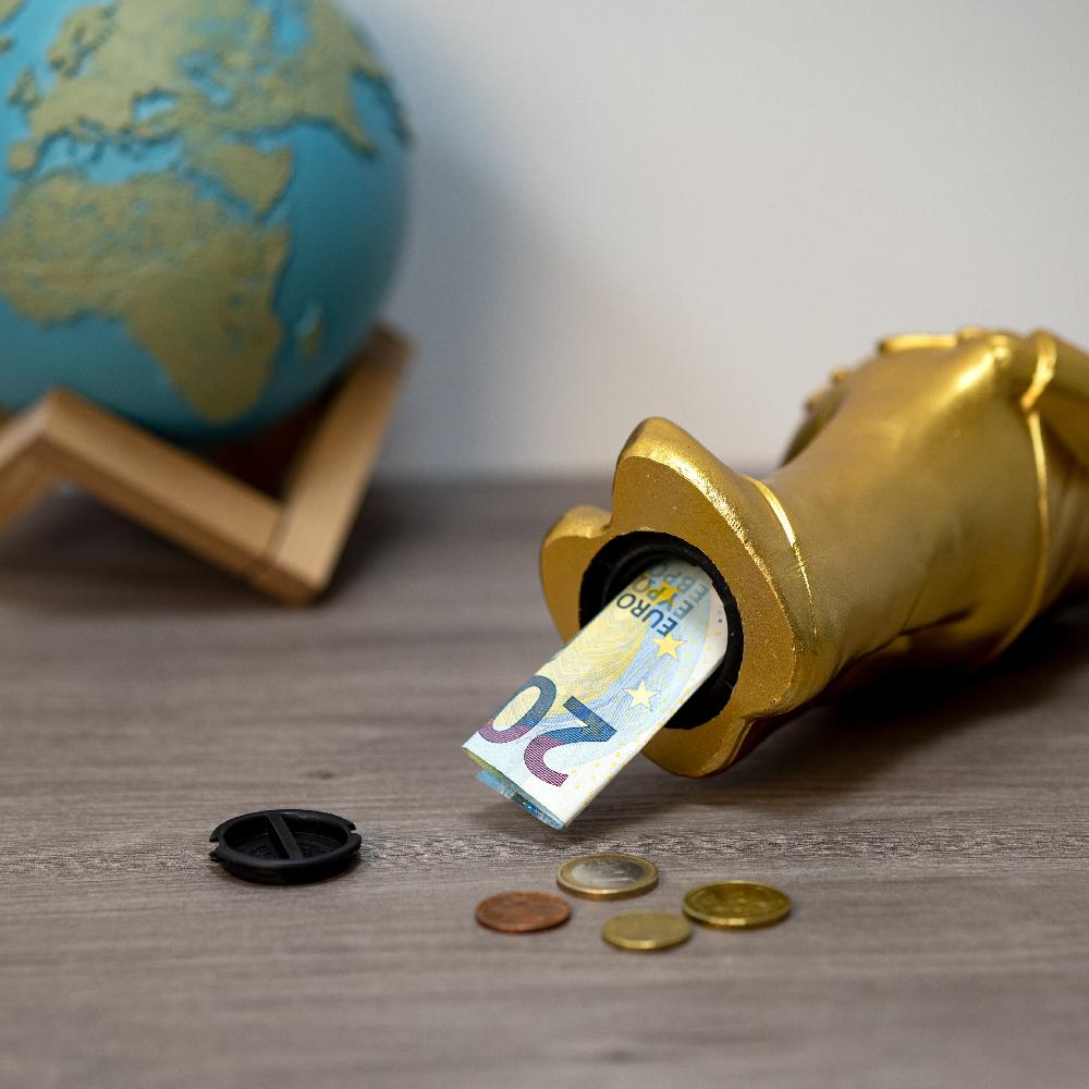 Fisura Hucha Original "Gnomo" - Dorada