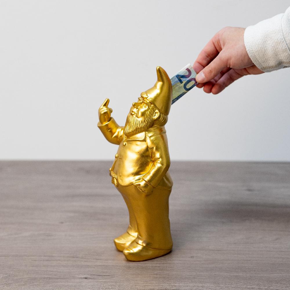 Fisura Hucha Original "Gnomo" - Dorada