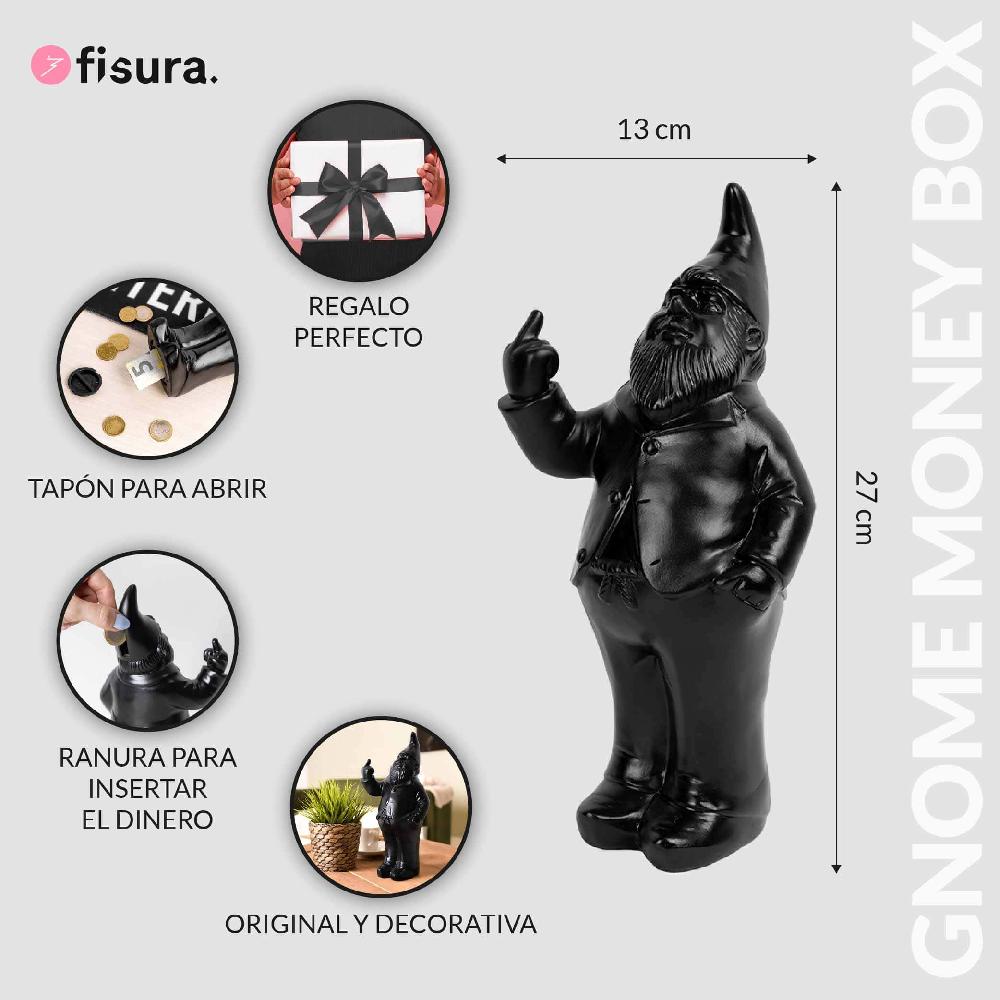 Fisura Hucha Original "Gnomo" - Negra
