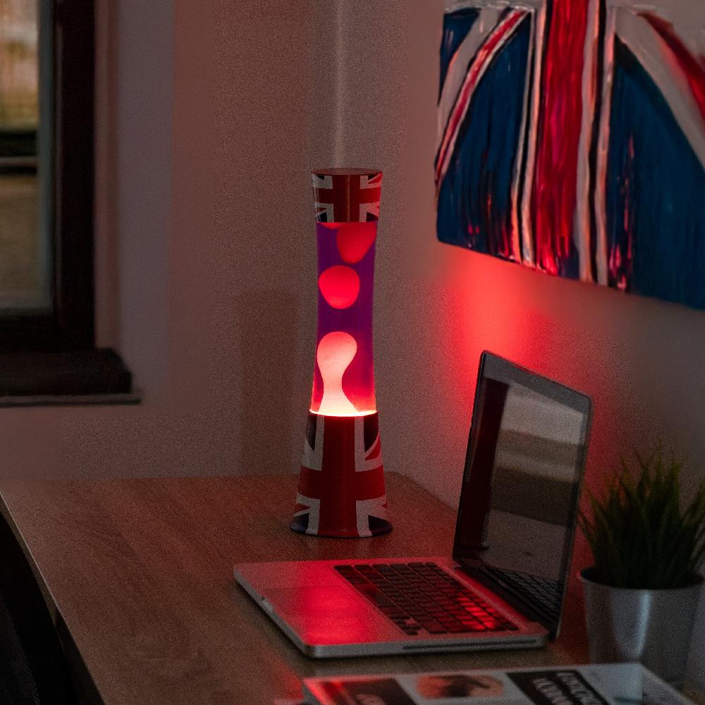 Fisura Lámpara De Lava "bandera UK"