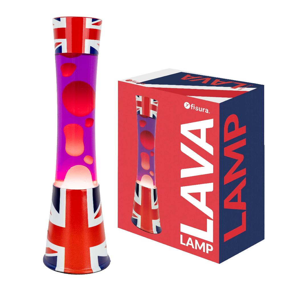 Fisura Lámpara de lava "bandera UK"