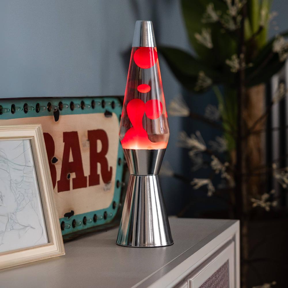 Fisura Lámpara De Lava "bullet" Roja