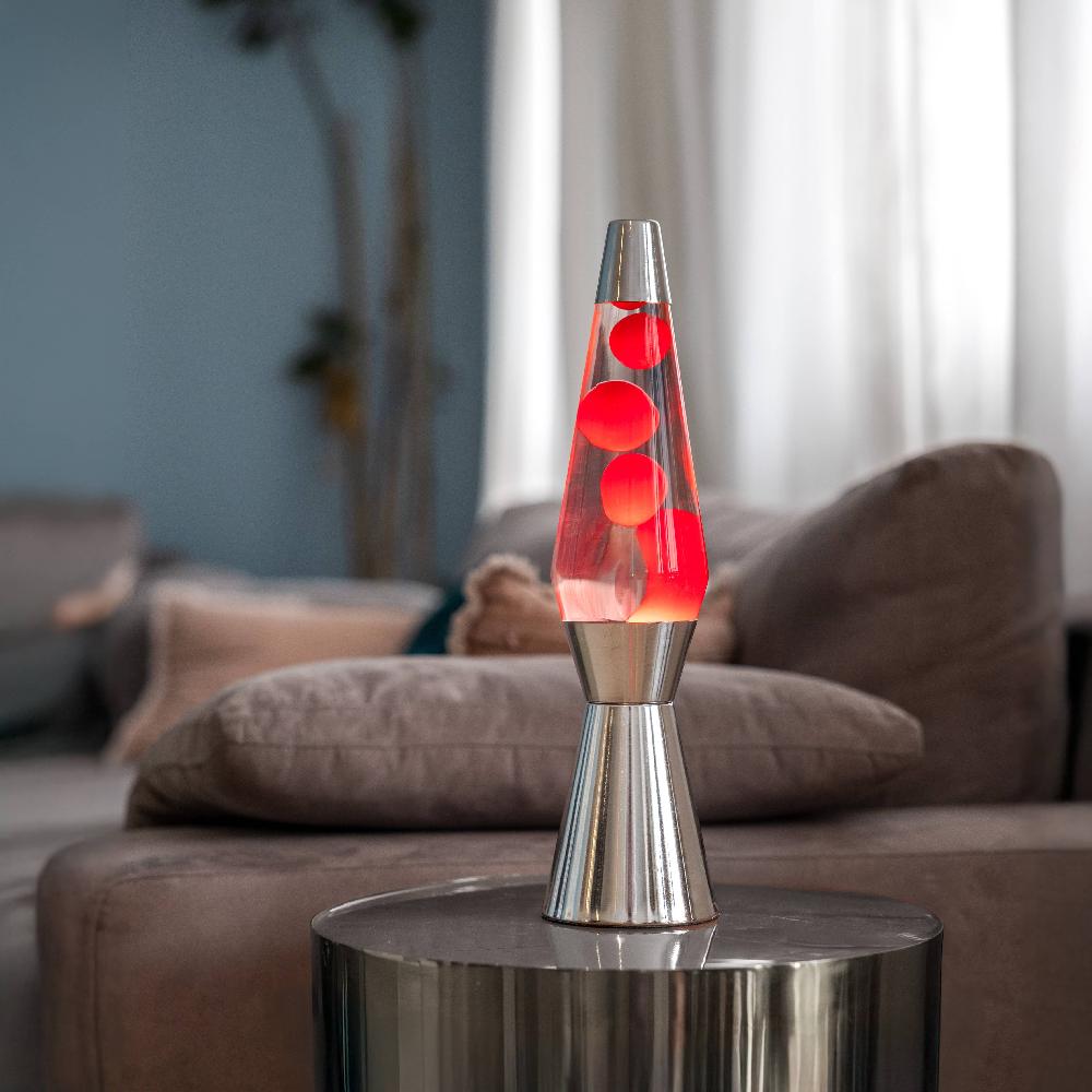 Fisura Lámpara De Lava "bullet" Roja