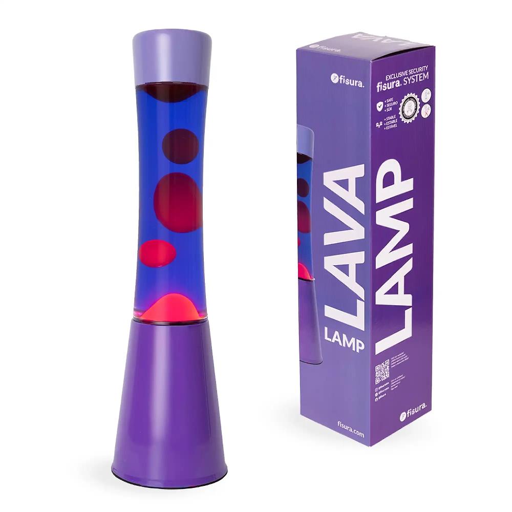 Fisura Lámpara de lava degradado morado