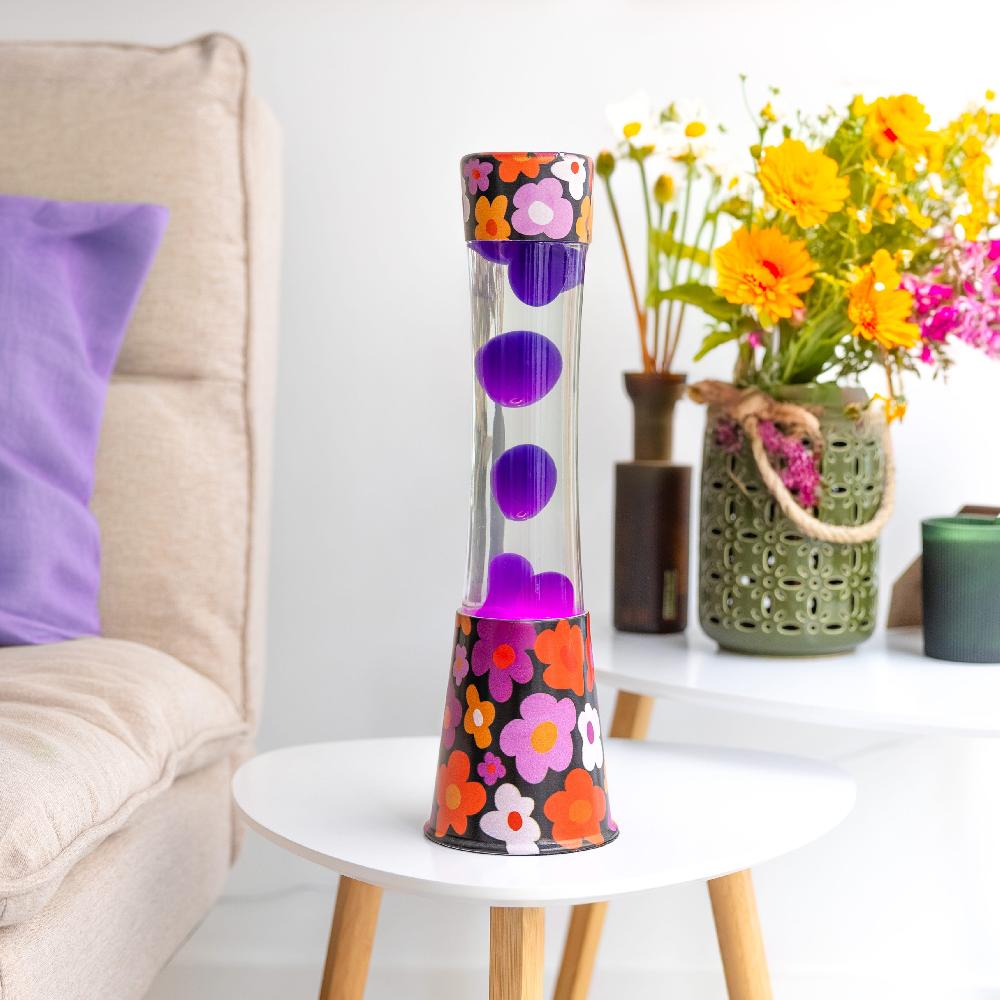 Fisura Lámpara De Lava "flores Vintage"