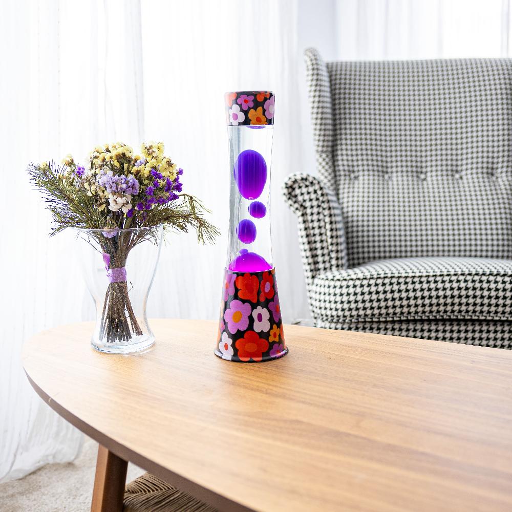 Fisura Lámpara De Lava "flores Vintage"