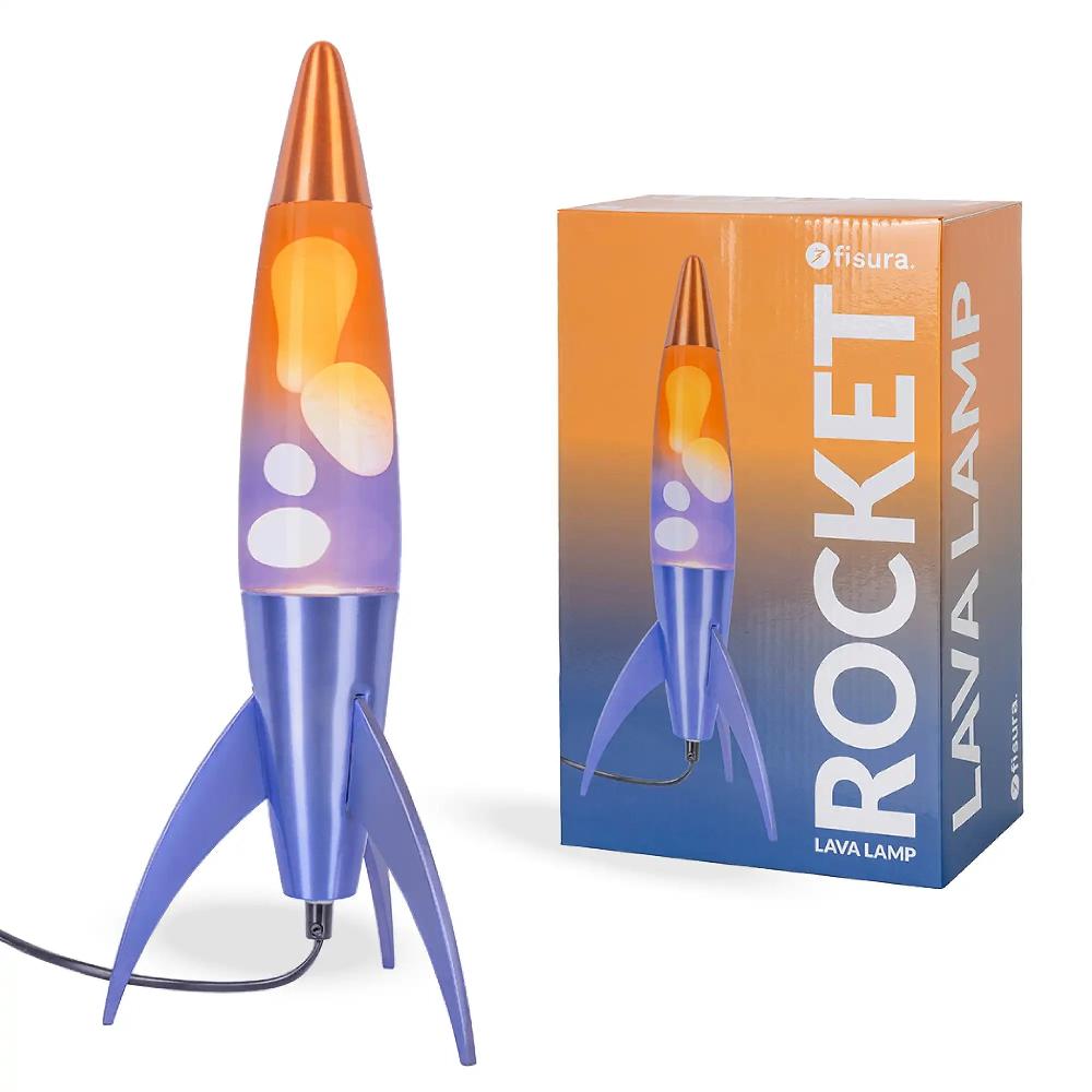 Fisura Lámpara de lava rocket degradado azul