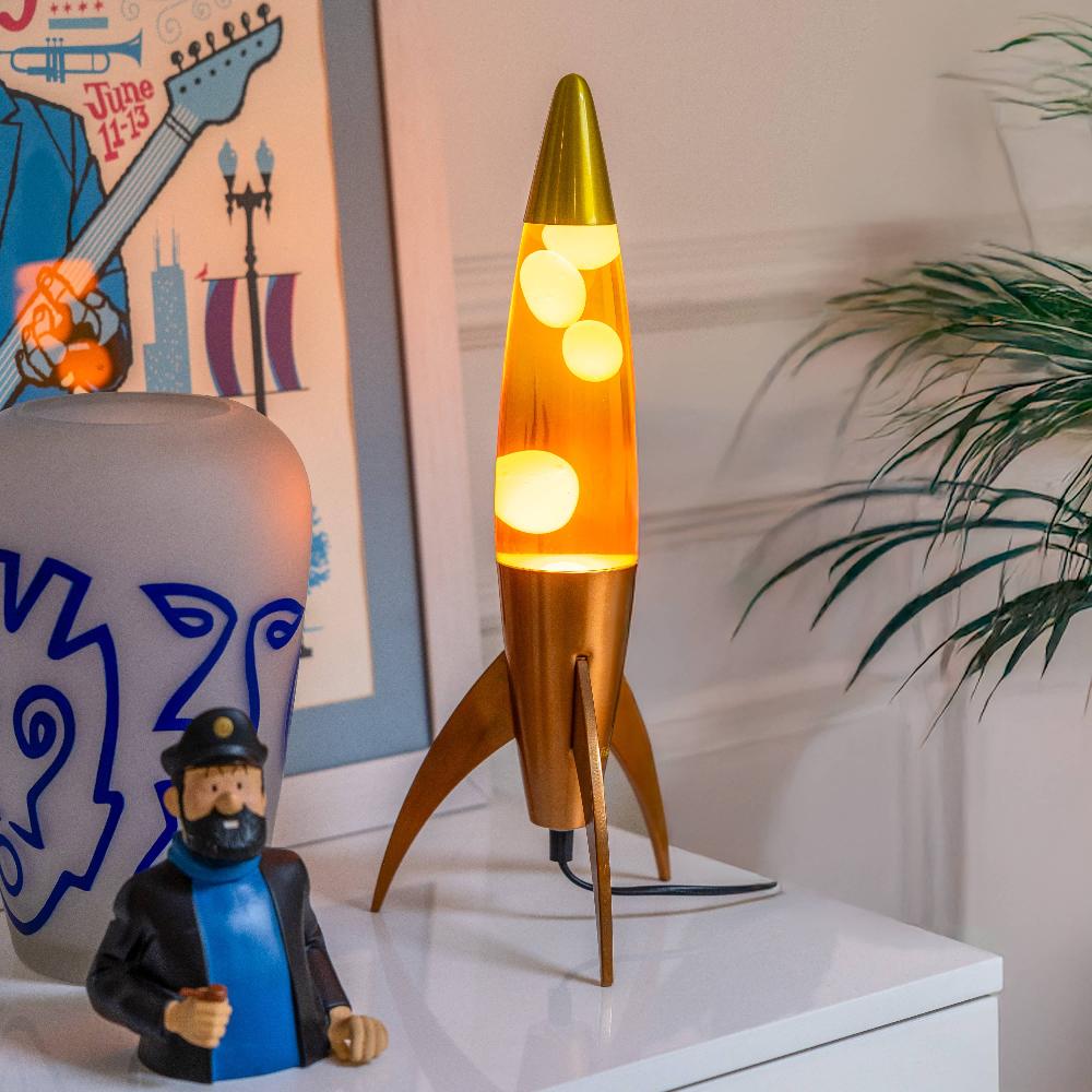 Fisura Lámpara De Lava Rocket Degradado Naranja