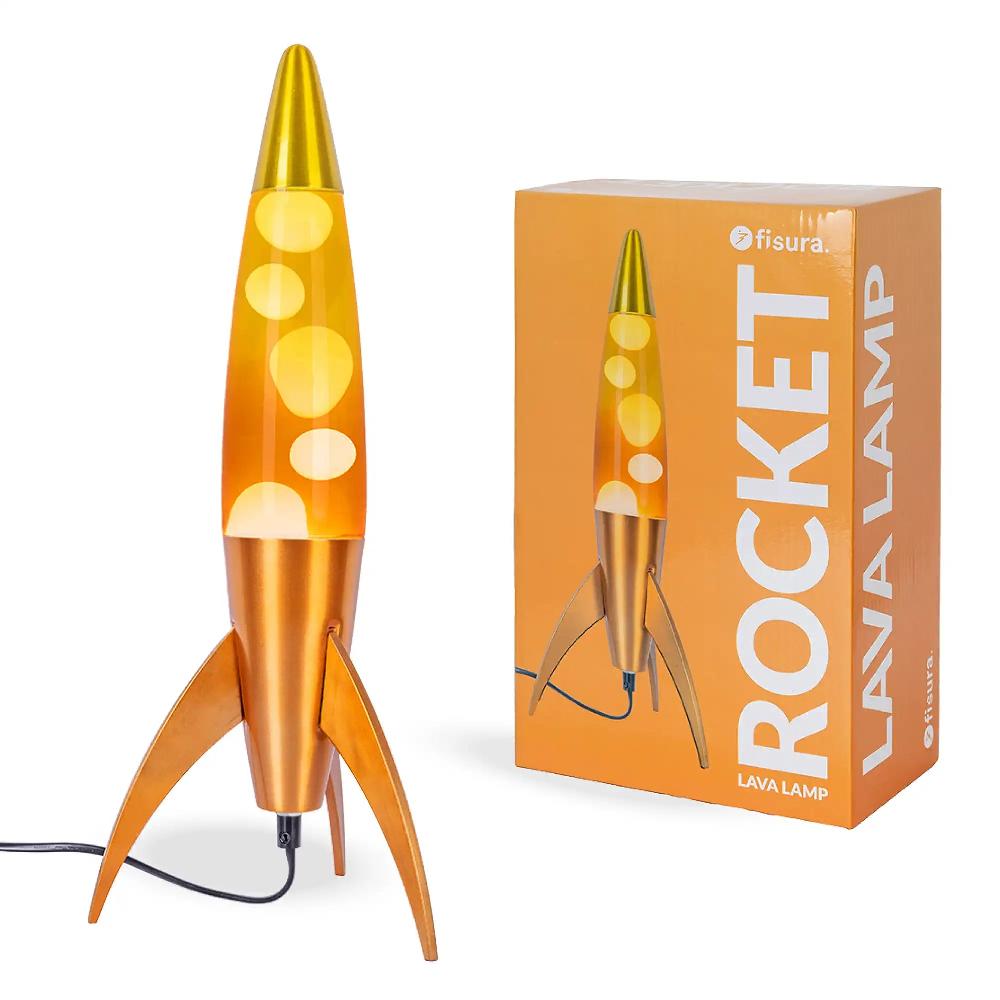 Fisura Lámpara de lava rocket degradado naranja