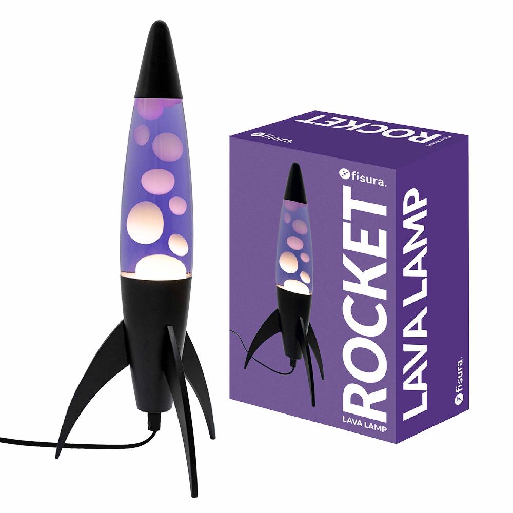 Fisura Lámpara de lava rocket morada