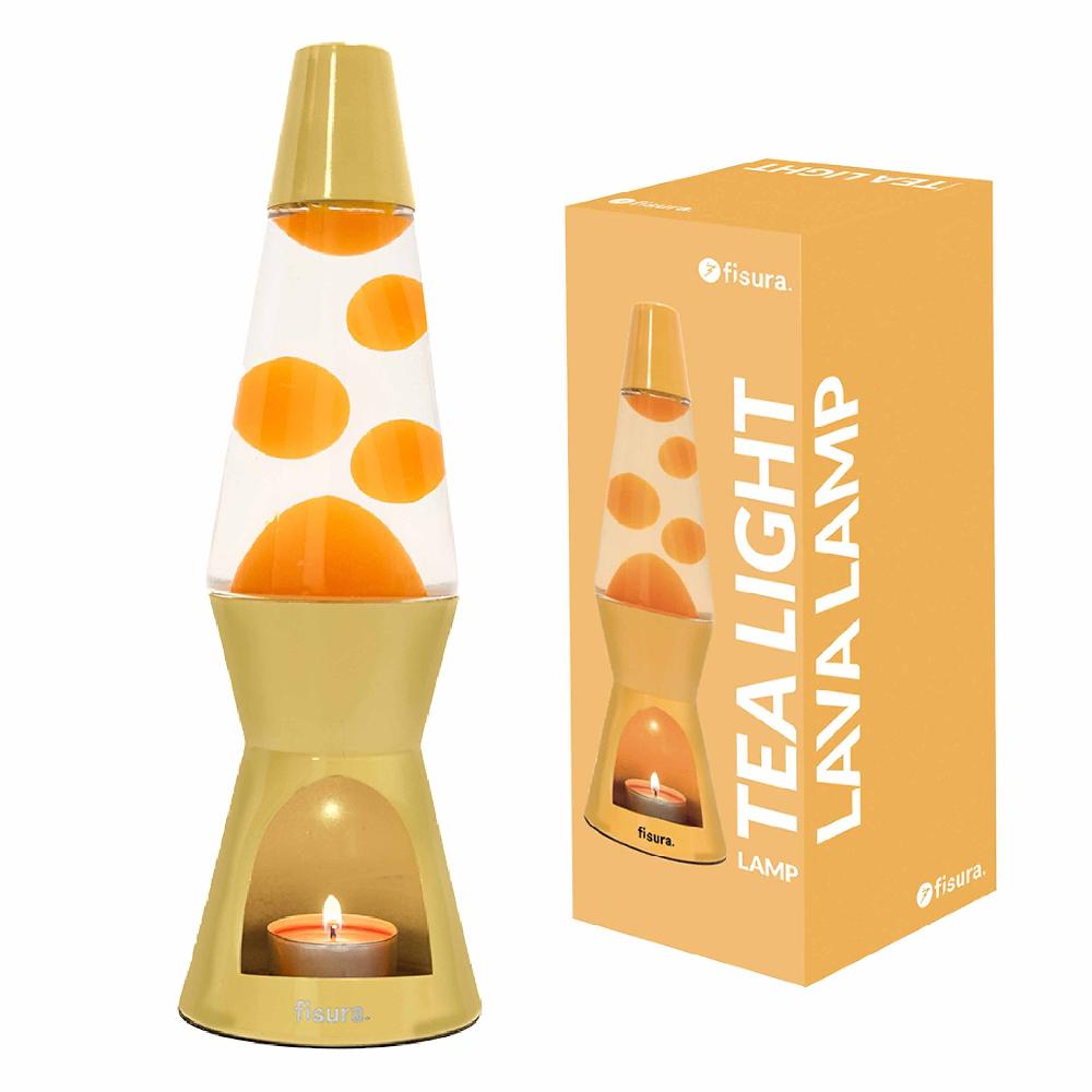 Fisura Lámpara De Lava Vela Amarilla