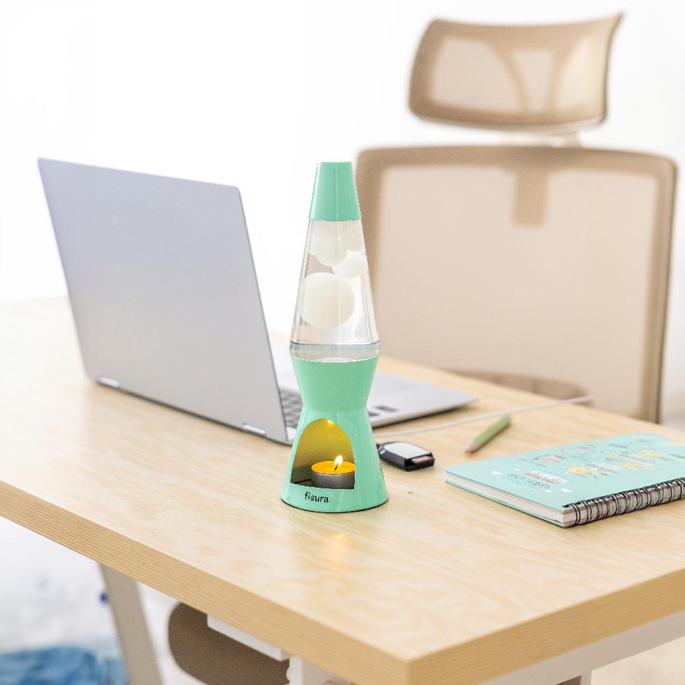 Fisura Lámpara De Lava Vela Menta