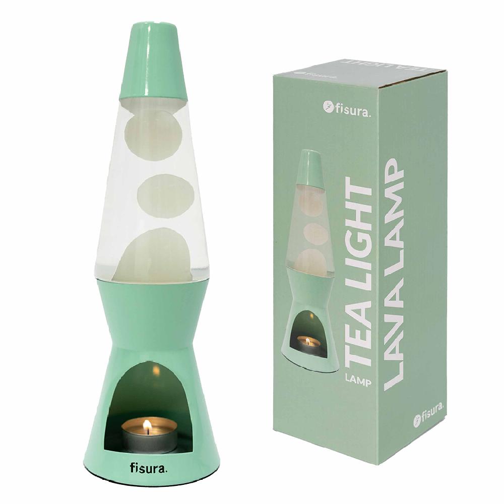 Fisura Lámpara de lava vela menta
