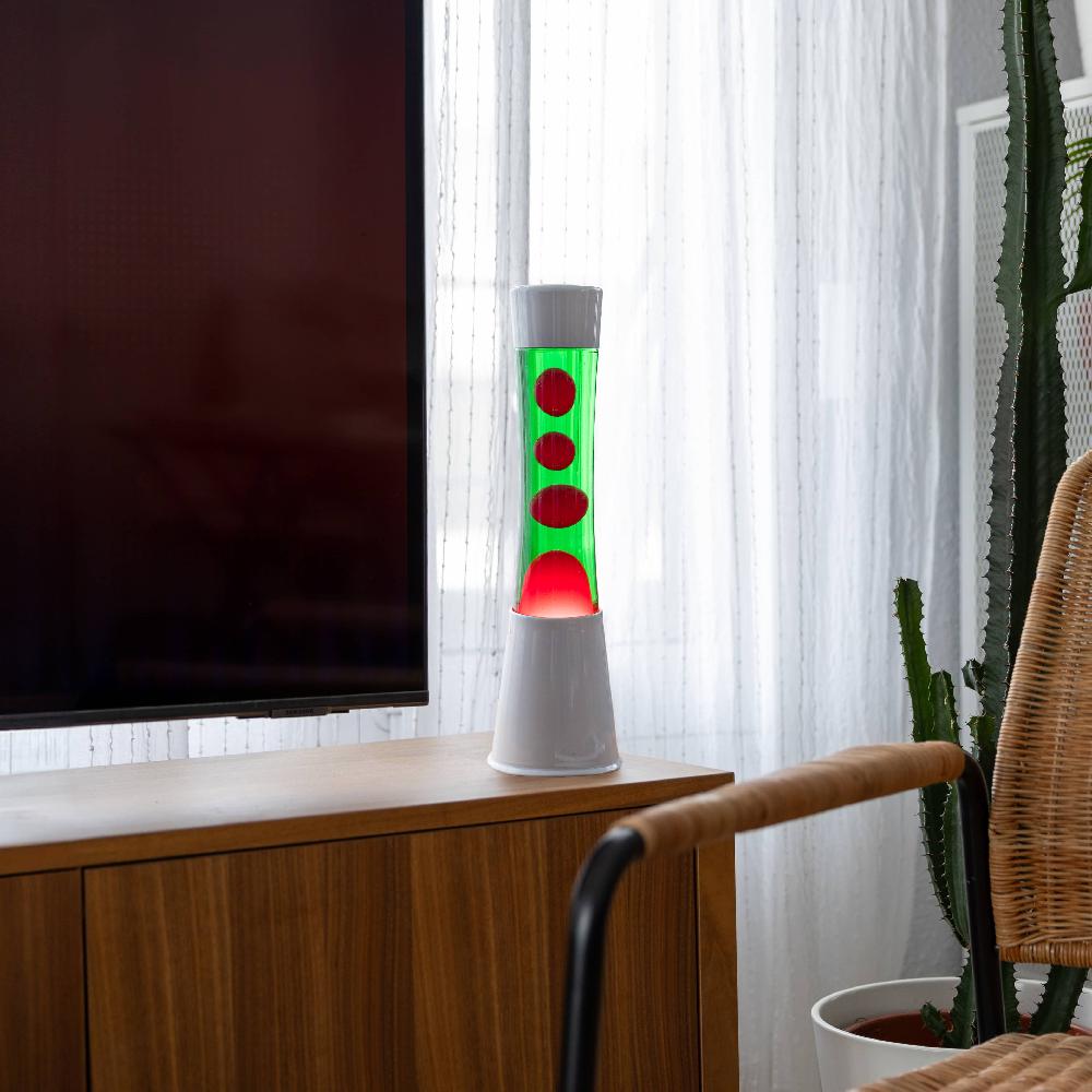 Fisura Lámpara De Lava Verde Y Rosa