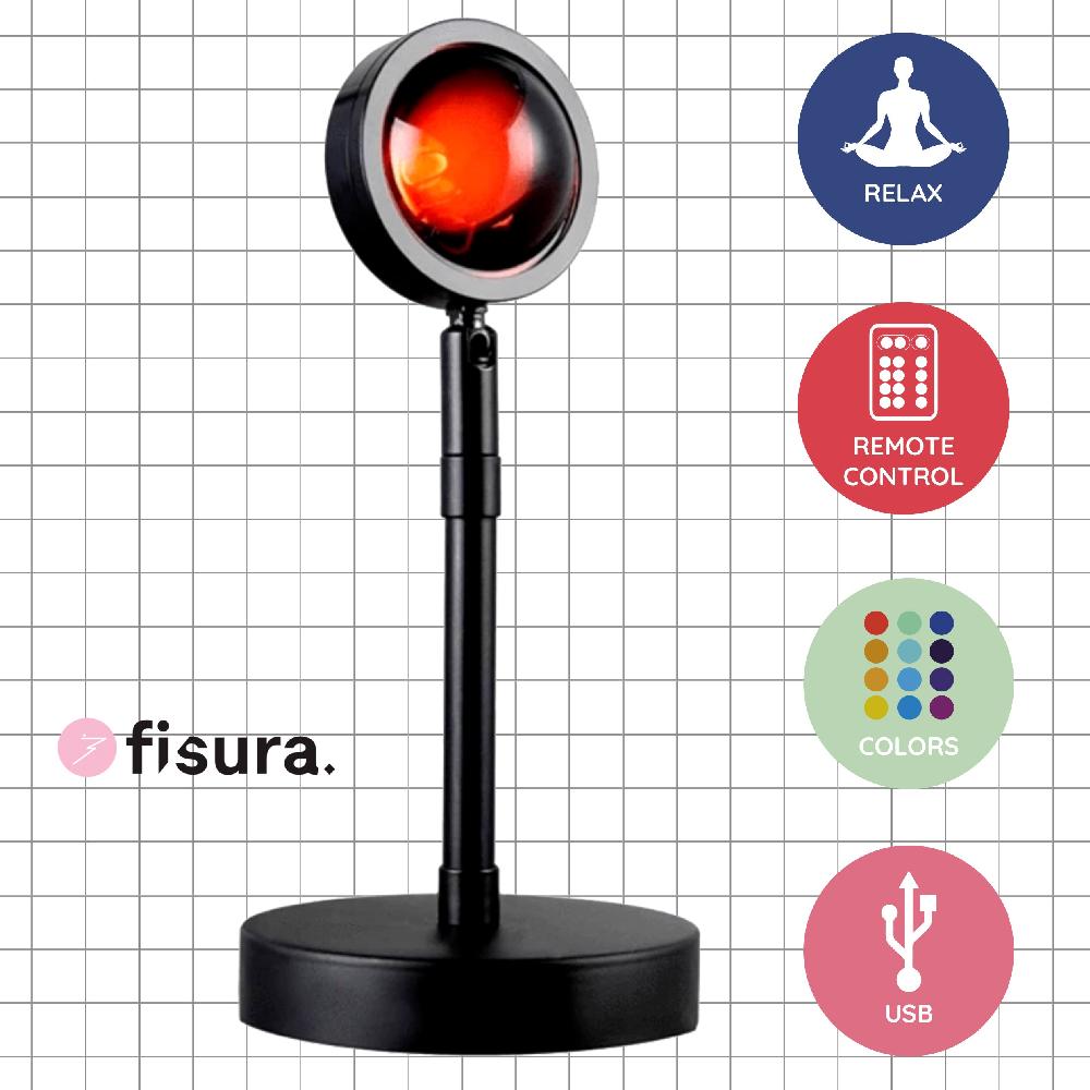 Fisura Lámpara De Mesa "Atardecer"