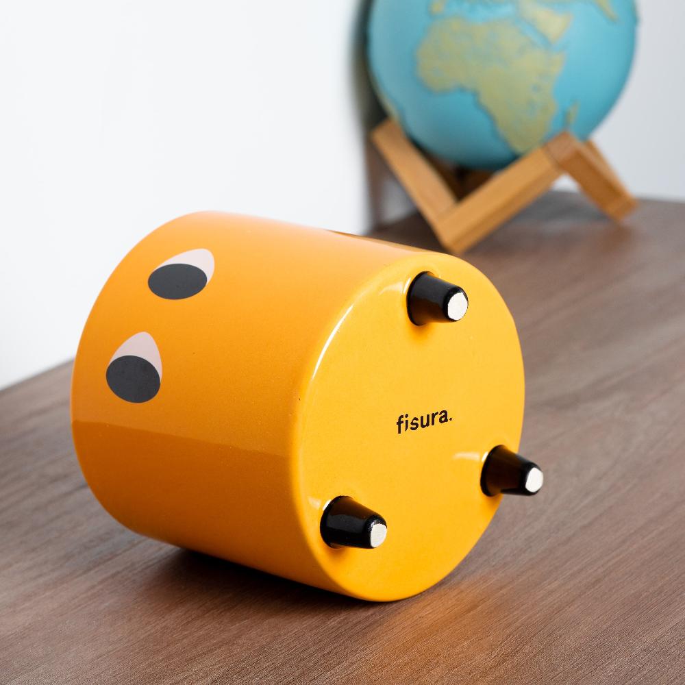 Fisura Macetero Con Ojos Naranja