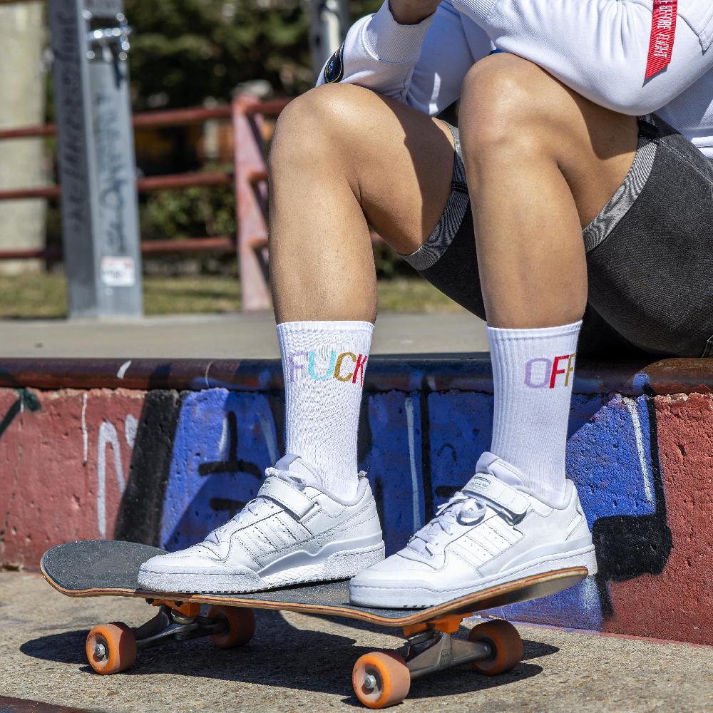 Fisura Par De Calcetines Chico "Fuck Off" Multicolor