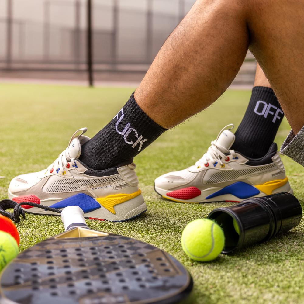 Fisura Par De Calcetines Chico "Fuck Off" - Negro