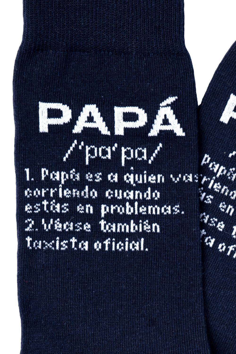 Fisura Par De Calcetines Chico “Papá” Azul - Español