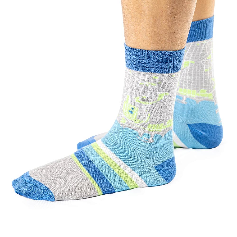 Fisura Par De Calcetines Unisex "Mapa De Barcelona"