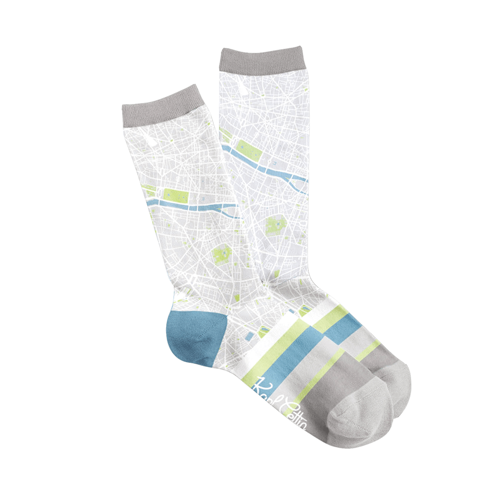Fisura Par De Calcetines Unisex "Mapa De París"