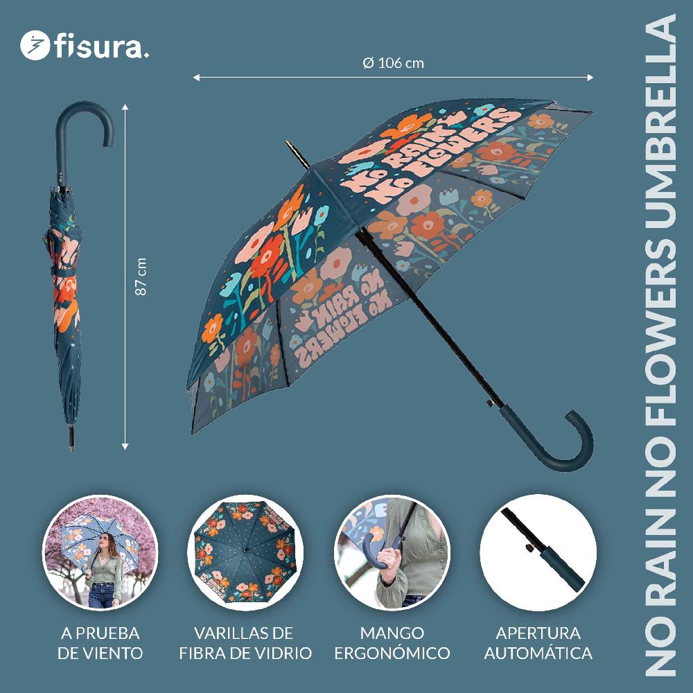 Fisura Paraguas "No Rain No Flowers"