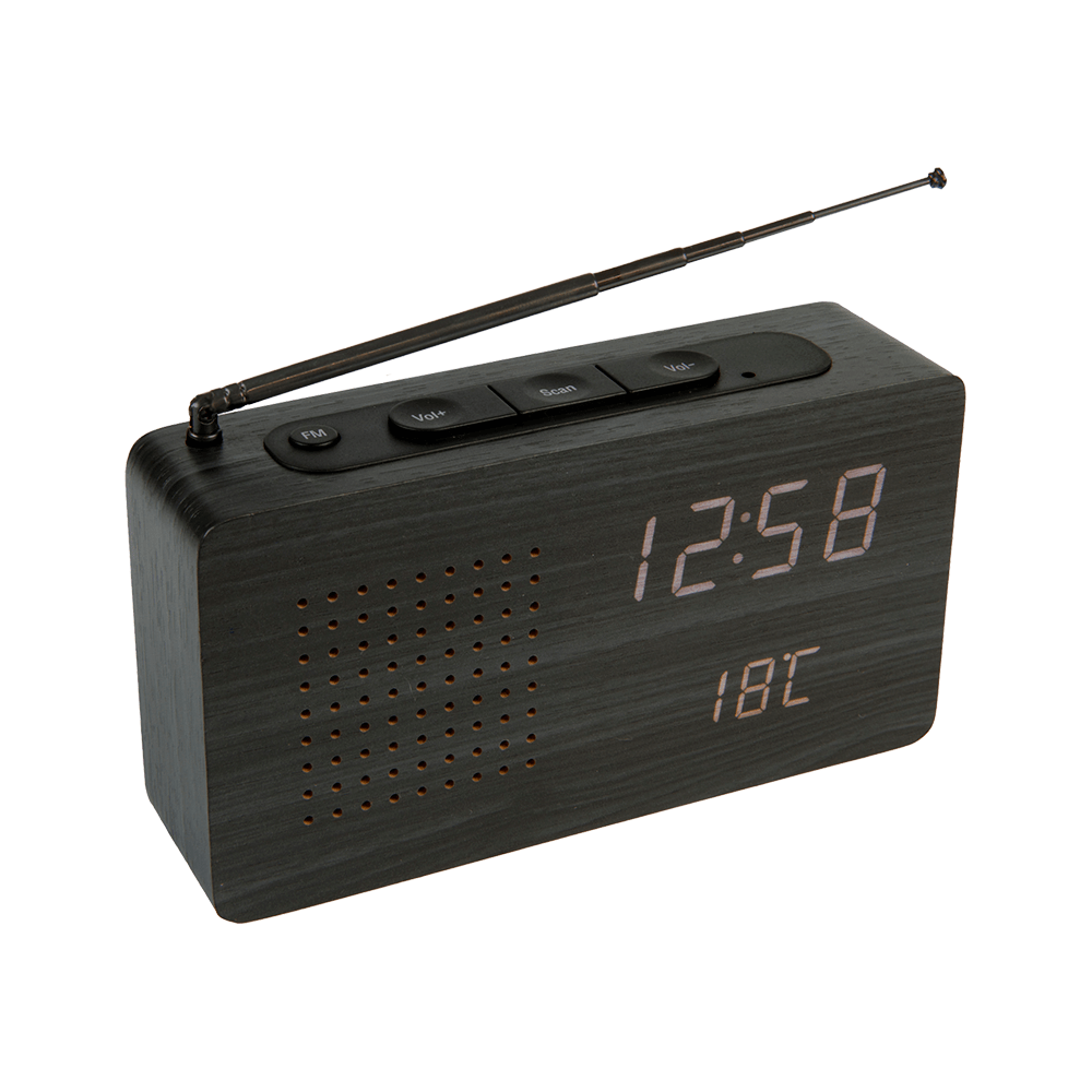 Fisura Radio reloj - Negro