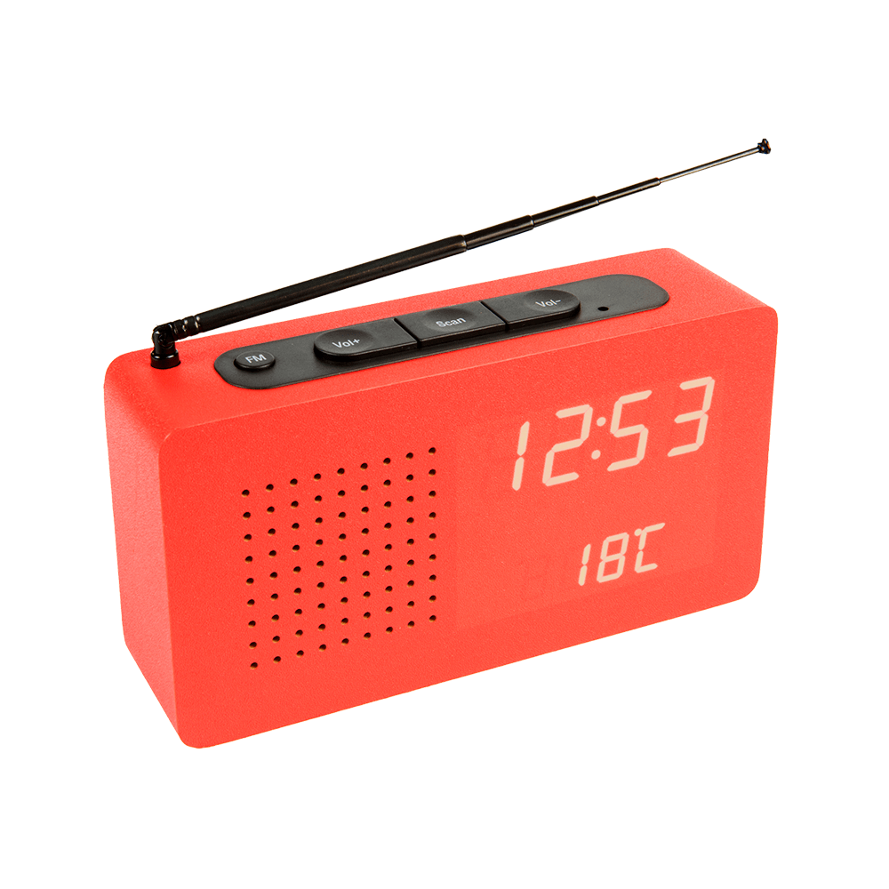 Fisura Radio reloj - Roja