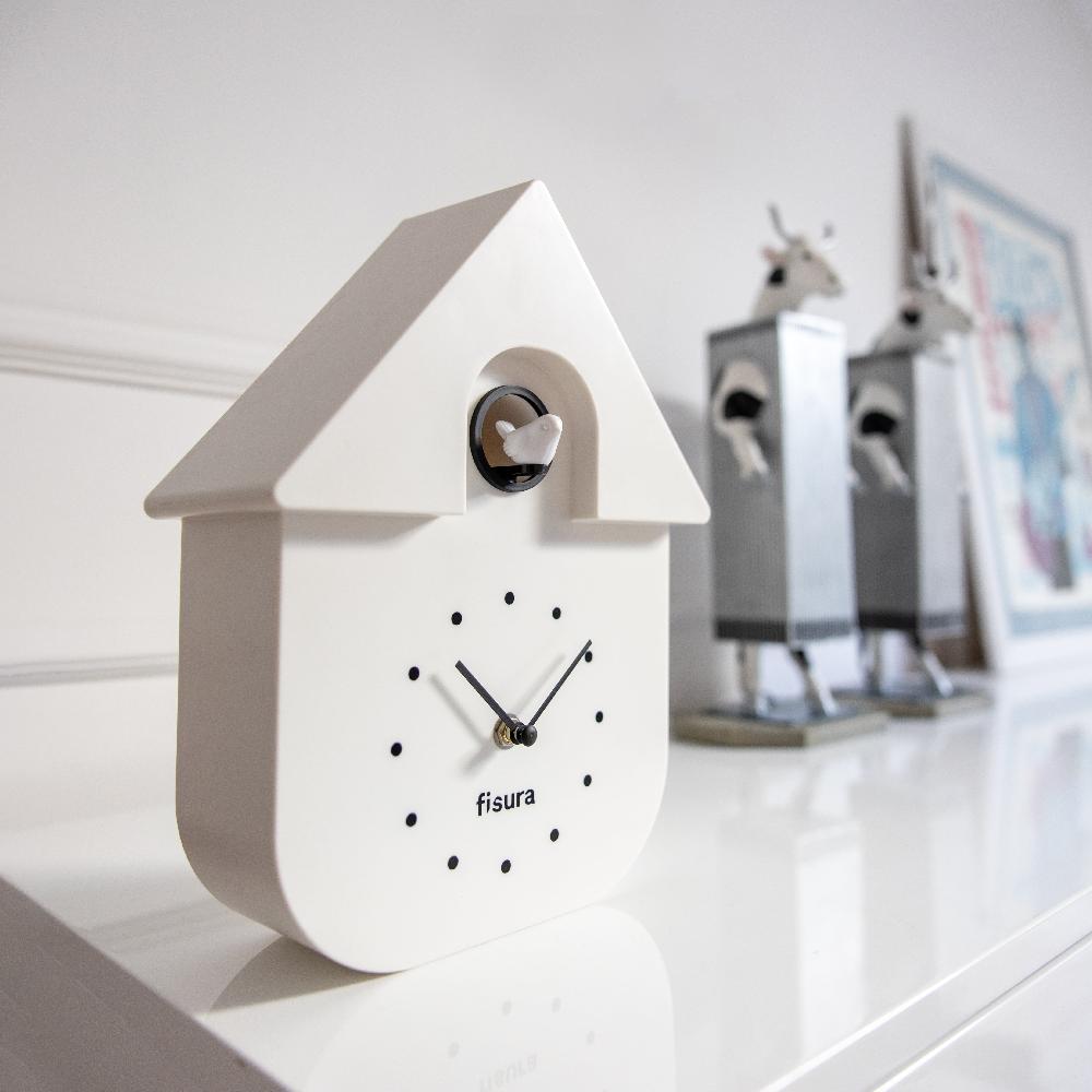 Fisura Reloj Cuco Casita - Blanco Con Dial