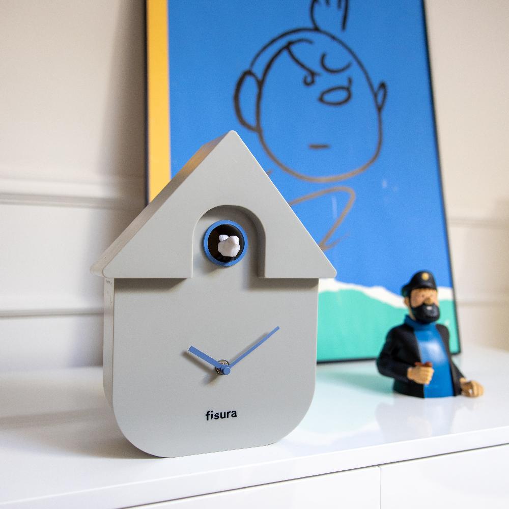 Fisura Reloj Cuco Casita Gris