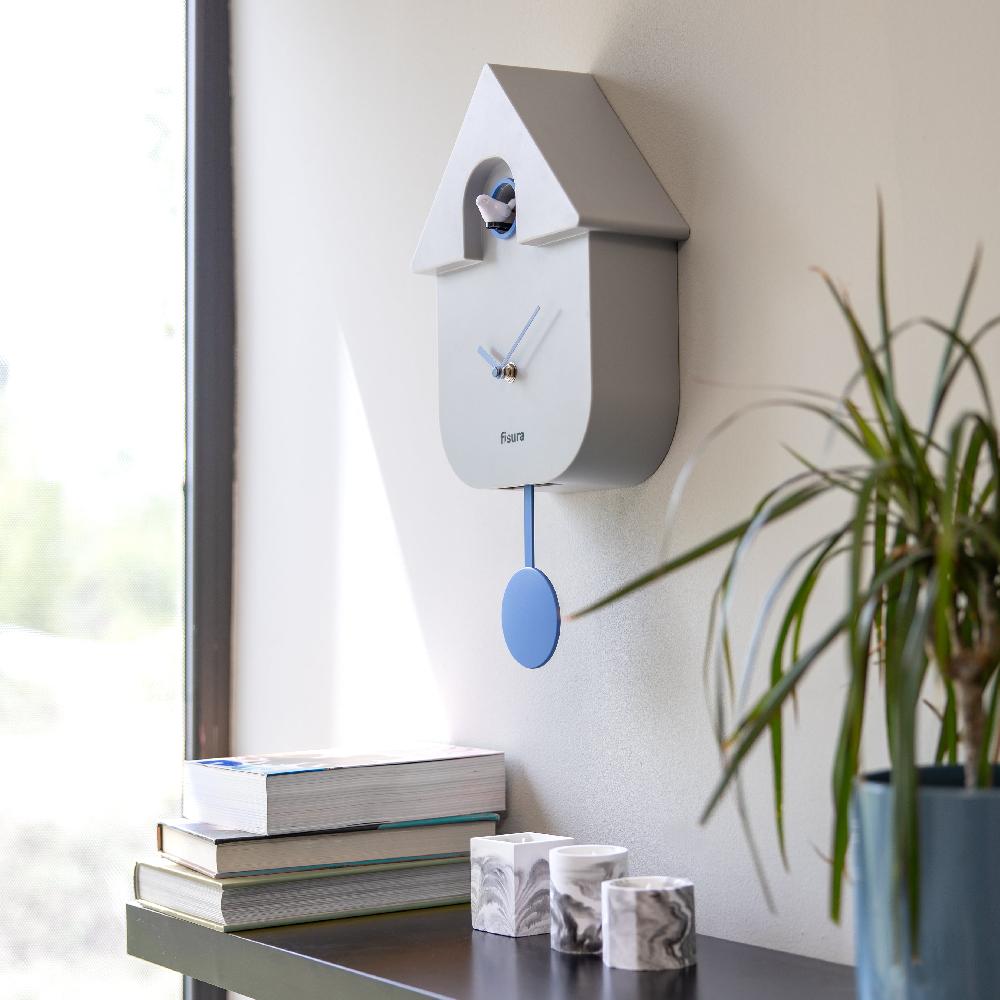 Fisura Reloj Cuco Casita Gris