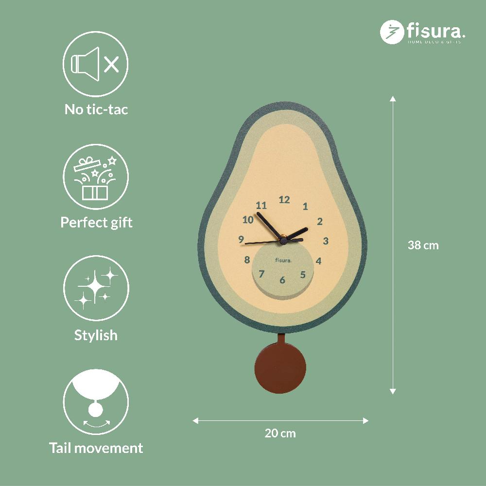 Fisura Reloj De Pared “aguacate”